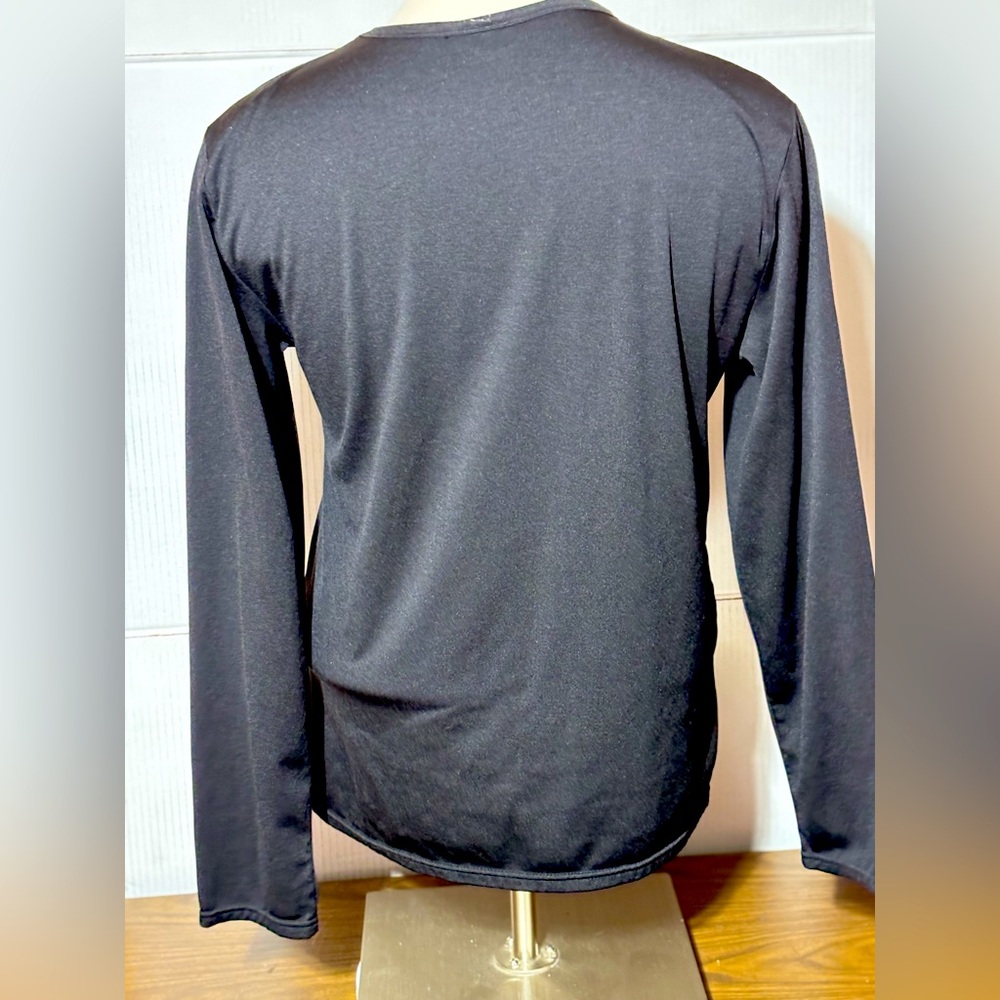 Basic black long sleeve women’s tee XXL GOES W/everything 29” L 22” p2p - Picture 7 of 7